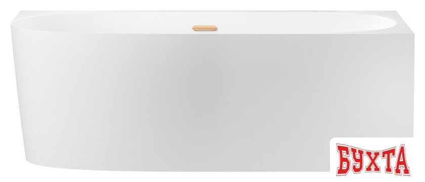 Ванна Wellsee Belle Spa 2.0 170x75 235806004 (пристенная ванна (правая) белый глянец, экран, каркас, сифон-автомат золото)
