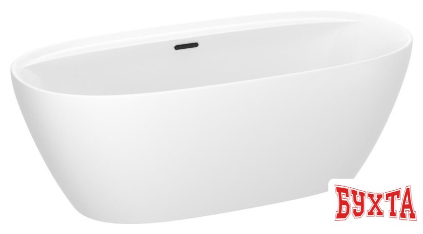 Ванна Wellsee Pro Line 170x80 28750103R (отдельностоящая ванна белый глянец, экран, ножки, сифон-автомат матовый черный) 2