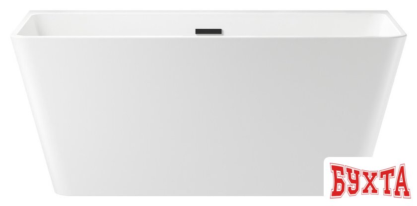 Ванна Wellsee Graceful Pro 140x74 230901003 (отдельностоящая ванна белый глянец, экран, ножки, сифон-автомат матовый черный)