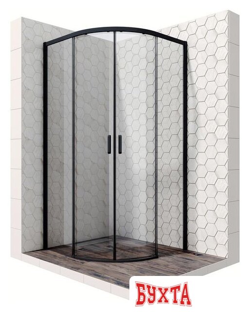 Душевой уголок Ambassador Queen Black 11011201 90х90