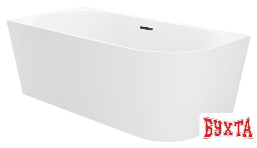 Ванна Wellsee Excellence Pro 170x75 28760703R (пристенная ванна (левая) белый глянец, экран, ножки, сифон-автомат матовый черный) 2