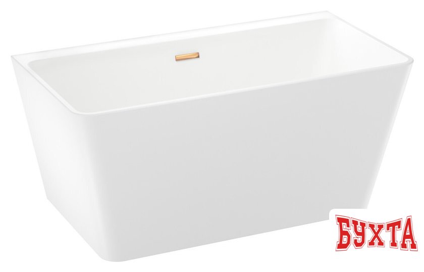 Ванна Wellsee Graceful Pro 140x74 230901004 (отдельностоящая ванна белый глянец, экран, ножки, сифон-автомат золото) 2