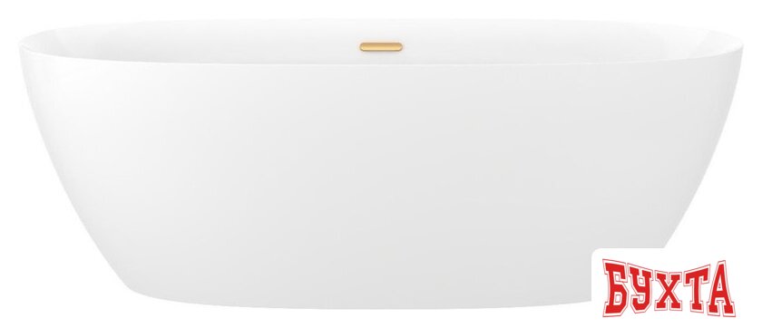 Ванна Wellsee Bliss 170x80 28820104R (отдельностоящая ванна белый глянец, экран, ножки, сифон-автомат золото)