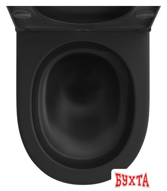 Унитаз подвесной Wellsee Croquis RimFree 182613001 (чаша, пневмокрышка, матовый черный) 3