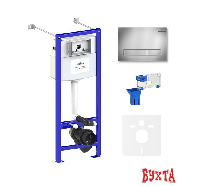 Инсталляция для унитаза Lavinia Boho Relfix 5 в 1 77020043 (хром пластик)