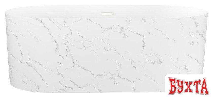 Ванна Wellsee Chalice Perfection 166x77 230606002 (отдельност. ванна белый глянец/мат. белый мрамор, экран, ножки, сифон-автомат глянц.белый) 1