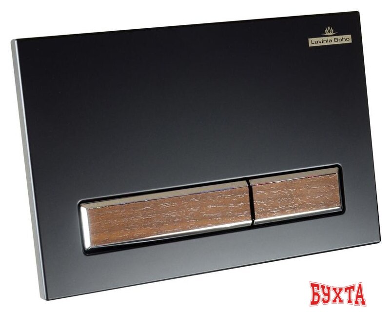 Панель смыва Lavinia Boho Relfix 38050602 (матовый черный/темное дерево) 2