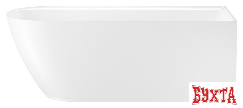 Ванна Wellsee Camellia 167x82 236102003 (отдельностоящая ванна (правая) белый глянец, экран, ножки, сифон-автомат матовый черный) 2