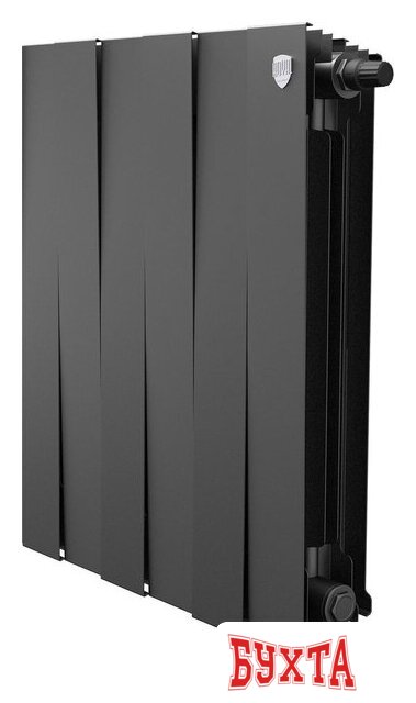 Биметаллический радиатор Royal Thermo PianoForte 500 Черный VR80 - 6 секций