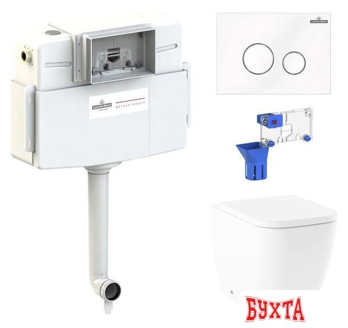 Унитаз приставной Lavinia Boho Relfix One 5 в 1 87060227 (белое стекло) 1