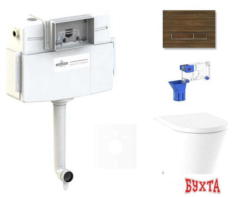 Унитаз приставной Lavinia Boho Relfix Biore 5 в 1 87551035 (венге пластик)