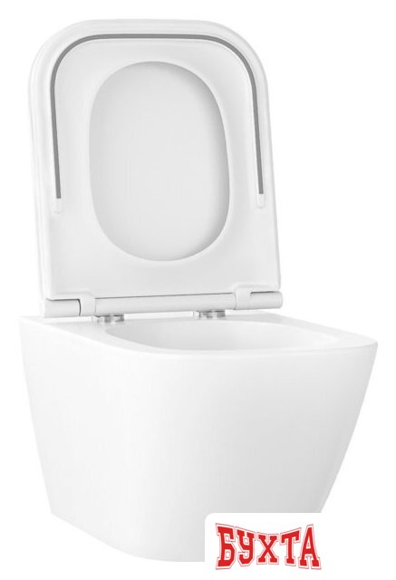 Унитаз подвесной Wellsee Pure BY Wellsee RimFree 182602001 (чаша, пневмокрышка, глянцевый белый) 2