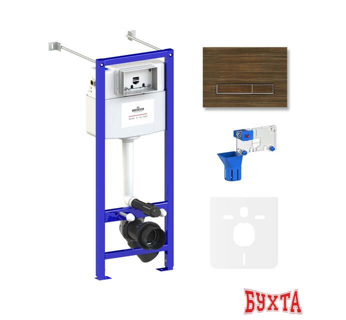 Инсталляция для унитаза Lavinia Boho Relfix 5 в 1 77020054 (венге пластик)