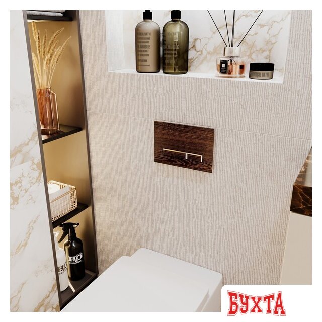 Инсталляция для унитаза Lavinia Boho Relfix 5 в 1 77020054 (венге пластик) 3