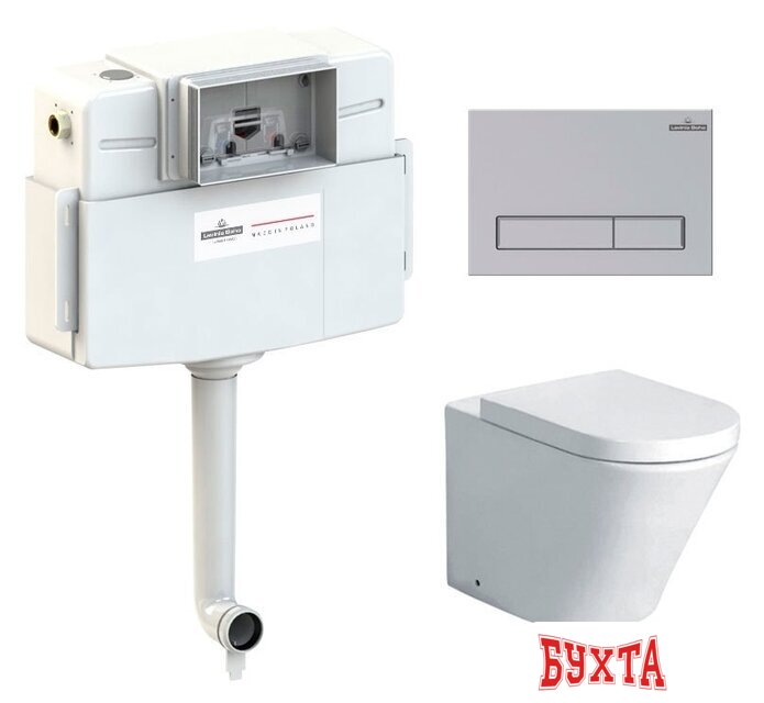 Унитаз приставной Lavinia Boho Relfix Biore Set 4 в 1 77060231 (матовый пластик)