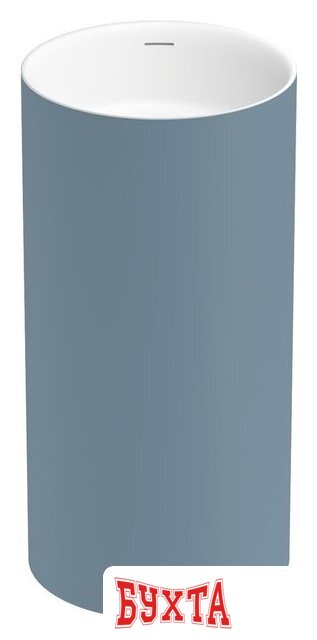 Умывальник Wellsee Chalice Perfection 230621000 (отдельностоящий, без отверстия под смеситель, цвет матовый светло-синий/глянцевый белый) 1