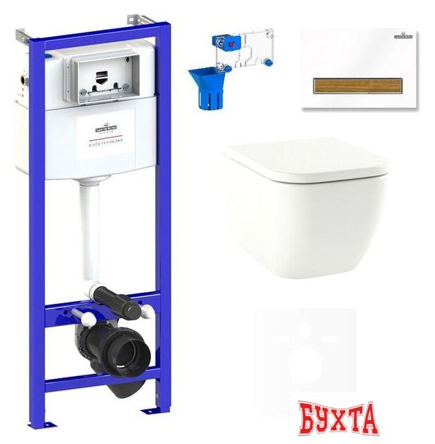 Унитаз подвесной Lavinia Boho Relfix One Compacto 7 в 1 75110091 (белый пластик)