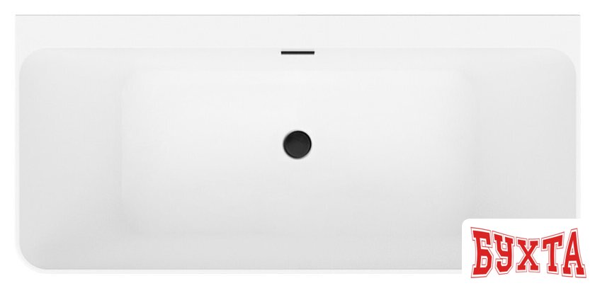 Ванна Wellsee Bromance 170x78 231601003 (пристенная ванна белый глянец, экран, ножки, сифон-автомат матовый черный) 4