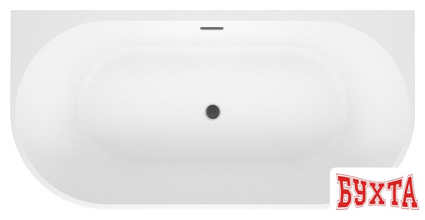 Ванна Wellsee Excellence Pro 170x75 28760303R (пристенная ванна белый глянец, экран, ножки, сифон-автомат матовый черный) 4