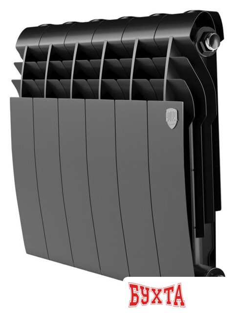 Биметаллический радиатор Royal Thermo Biliner B 350 Черный - 6 секций 1