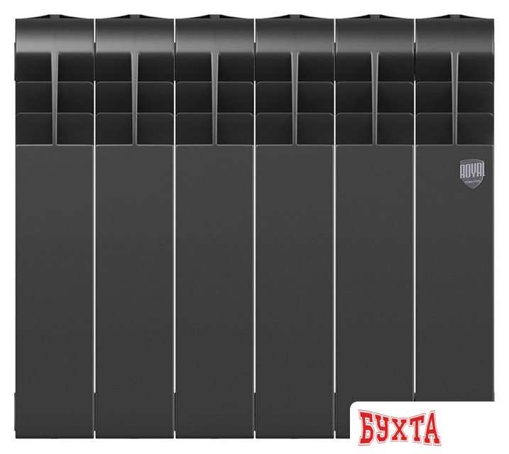 Биметаллический радиатор Royal Thermo Biliner B 350 Черный - 6 секций 2