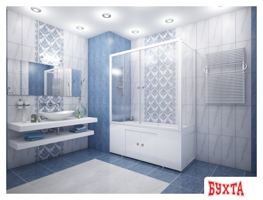 Стеклянная шторка для ванны Метакам Купе 80 ШСS_011475 (прозрачное стекло) 3