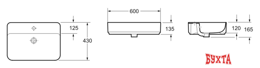 Умывальник Lavinia Boho Bathroom Sink Slim 33311008 4