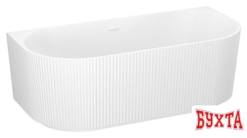 Ванна Wellsee Festive Fox 150x75 28730102R (пристенная ванна белый глянец, экран, ножки, сифон-автомат глянцевый белый) 2