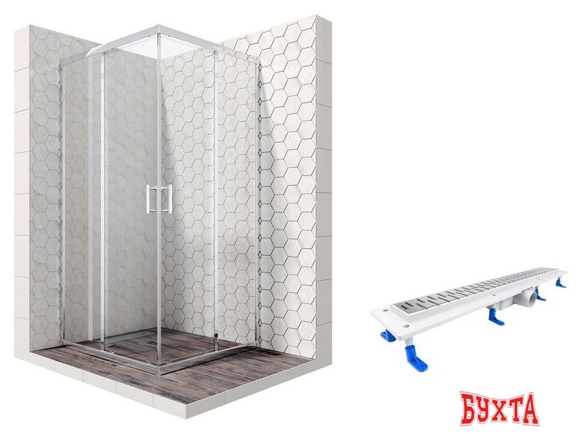 Душевой уголок Ambassador Set 14011102-ST10 1