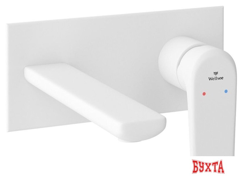 Смеситель Wellsee ICON! for life 182315001, встраиваемый (матовый белый)