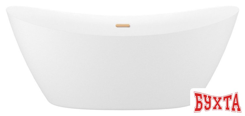 Ванна Wellsee Carefree Dove 168x73 23290104R (отдельностоящая ванна белый глянец, экран, ножки, сифон-автомат золото)