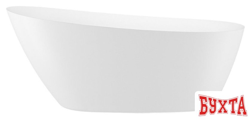 Ванна Wellsee Panta Rei 168x73 23720103R (отдельностоящая ванна белый глянец, экран, ножки, сифон-автомат матовый черный)