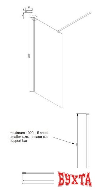 Душевая стенка Ambassador Set 15031101-ST12 5
