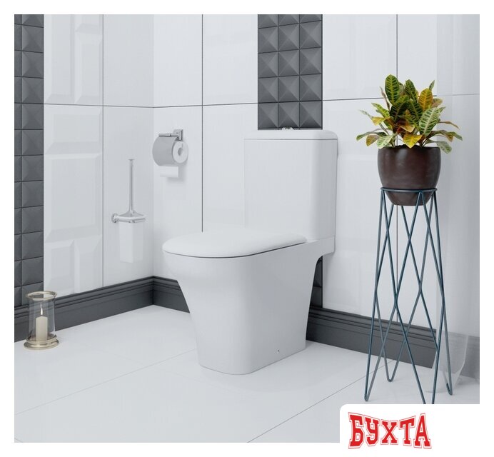 Унитаз напольный Lavinia Boho Bristol Rimless 3305001R (бачок, чаша, пневмокрышка) 2