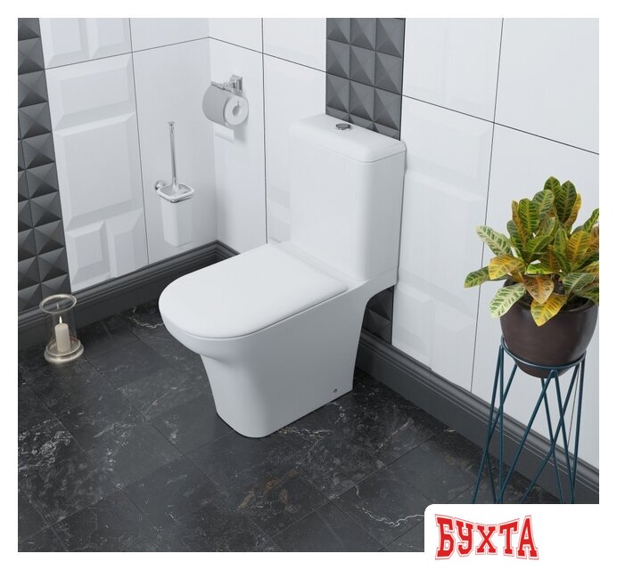 Унитаз напольный Lavinia Boho Bristol Rimless 3305001R (бачок, чаша, пневмокрышка) 3