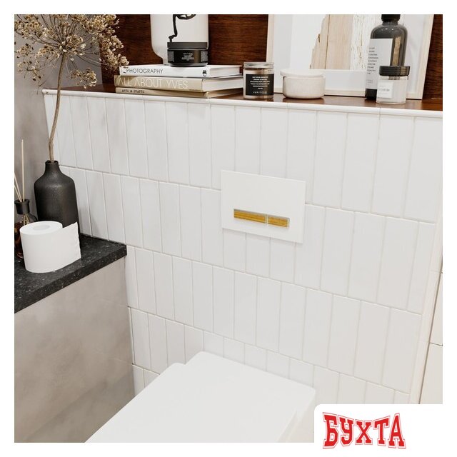 Инсталляция для унитаза Lavinia Boho Relfix 5 в 1 77020062 (белый/светлое дерево стекло) 3