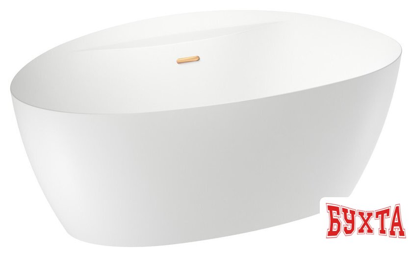 Ванна Wellsee L’aster 175x85 236301004 (отдельностоящая ванна белый глянец, экран, ножки, сифон-автомат золото) 2