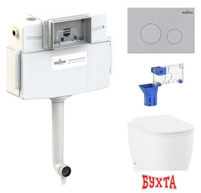 Унитаз приставной Lavinia Boho Relfix Bell Pro 5 в 1 87060211 (матовый пластик)