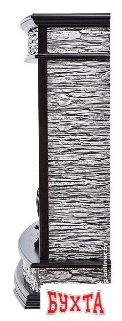 Портал Firelight Scala Classic (камень сланец скалистый серый/шпон венге) 3