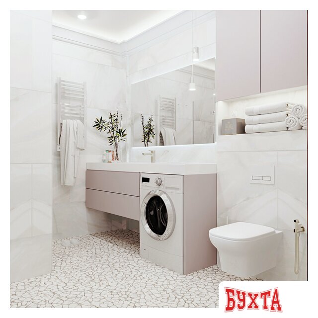 Инсталляция для унитаза Lavinia Boho Relfix 5 в 1 77010038 (белое стекло) 4