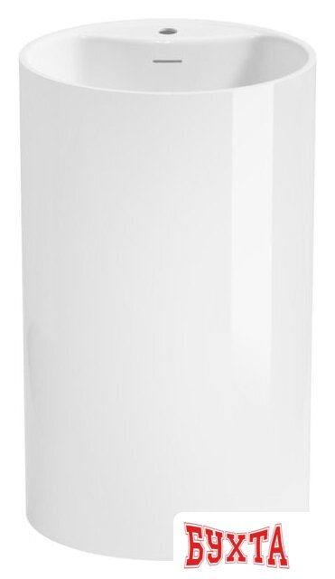 Умывальник Wellsee Coquillage 232801000 (отдельностоящий, с отверстием под смеситель, цвет глянцевый белый)