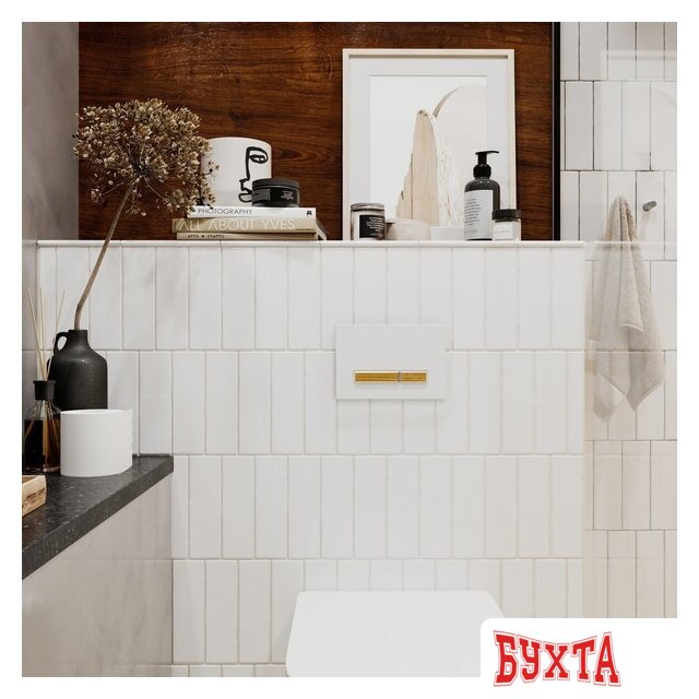 Инсталляция для унитаза Lavinia Boho Relfix 5 в 1 77020059 (белый/светлое дерево пластик) 4