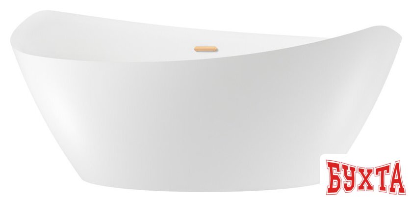 Ванна Wellsee L’univers 177,5x91 236401004 (отдельностоящая ванна белый глянец, экран, ножки, сифон-автомат золото) 1