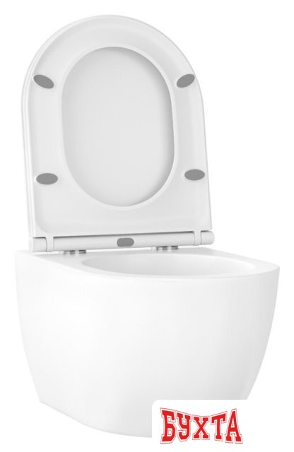 Унитаз подвесной Wellsee Chalice Perfection RimFree 182607001 (чаша, пневмокрышка, глянцевый белый) 2