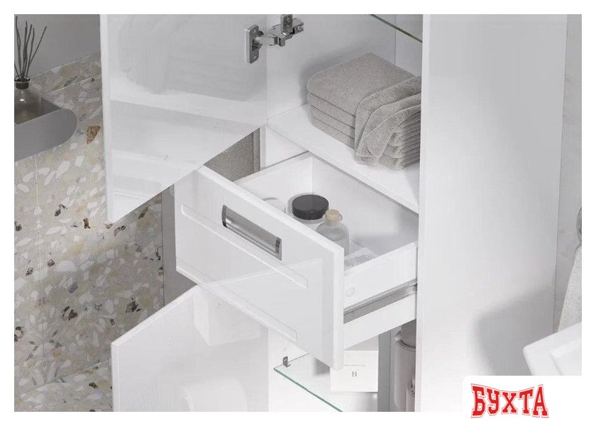 Мебель для ванных комнат Volna Шкаф-пенал Joli 40 (напольный) 3