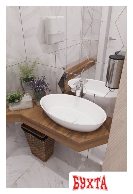 Умывальник Lavandi Etna Овальный 64x38.5 4