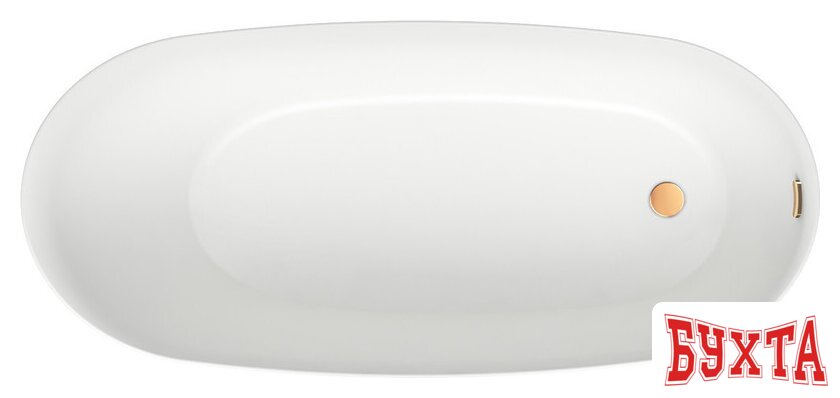 Ванна Wellsee Paradise Story 170x76,5 236601004 (отдельностоящая ванна белый глянец, экран, ножки, сифон-автомат золото) 3