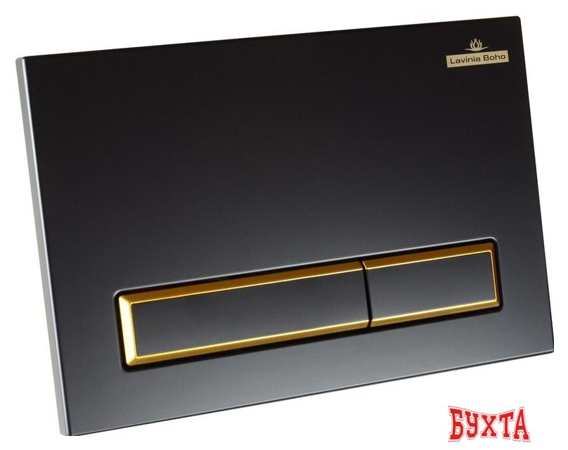 Панель смыва Lavinia Boho Relfix 38050801 (матовый черный/золотой глянец) 2