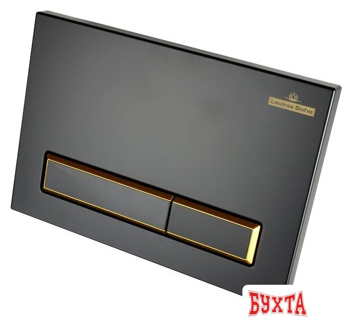 Панель смыва Lavinia Boho Relfix 38050801 (матовый черный/золотой глянец) 3