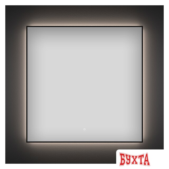 Мебель для ванных комнат Wellsee Зеркало с фоновой LED-подсветкой 7 Rays' Spectrum 172200340, 50 х 50 см (с сенсором и регулировкой яркости освещения)